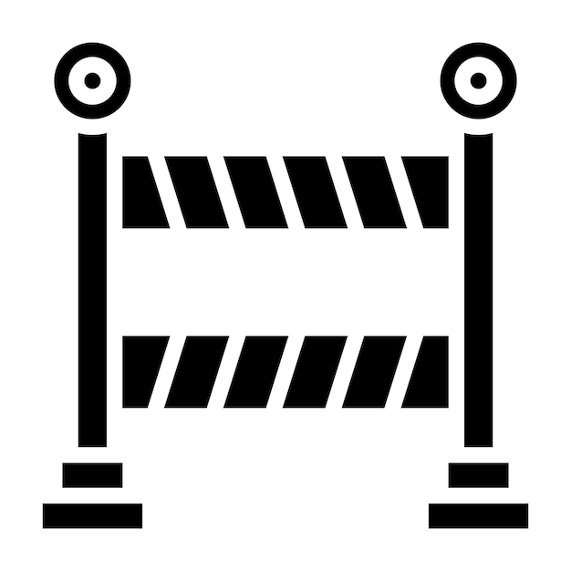 Estilo del icono de la barrera de construcción