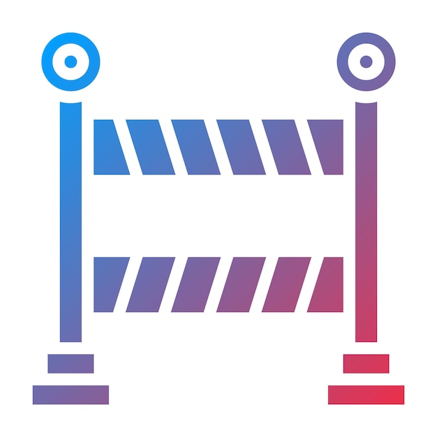 Estilo del icono de la barrera de construcción