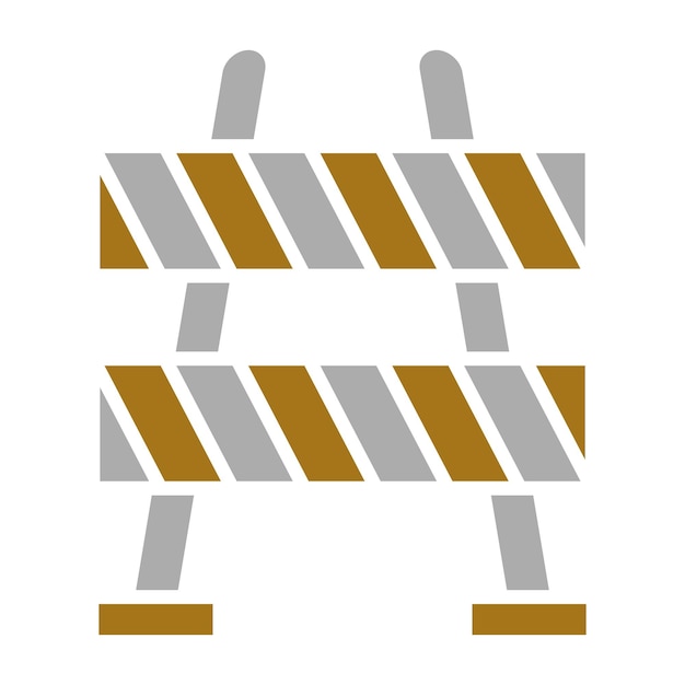 Estilo del icono de la barrera de construcción