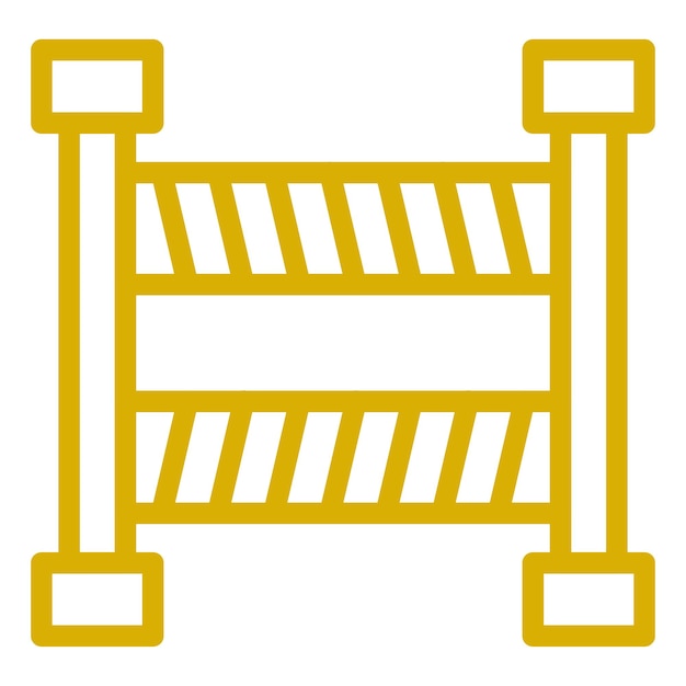 Estilo del icono de la barrera de diseño vectorial
