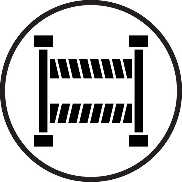 Estilo del icono de la barrera de diseño vectorial
