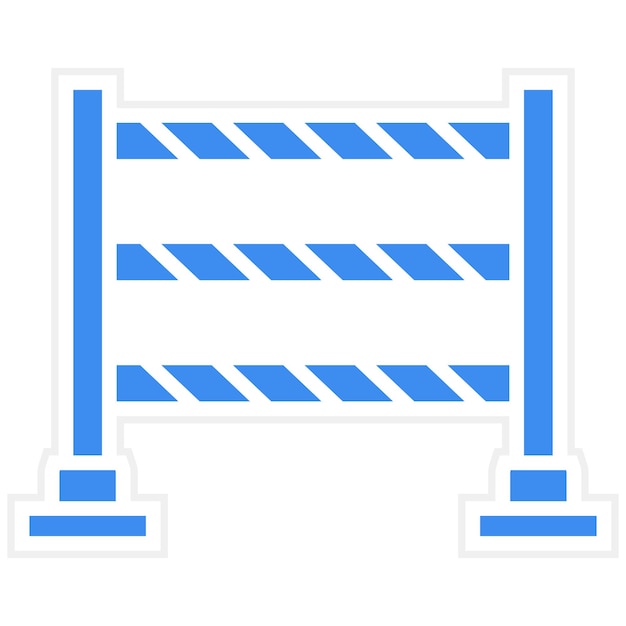 Estilo del icono de la barrera policial