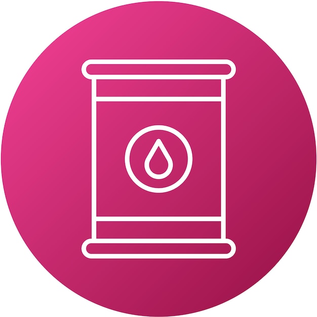 Estilo del icono del barril de aceite de diseño vectorial