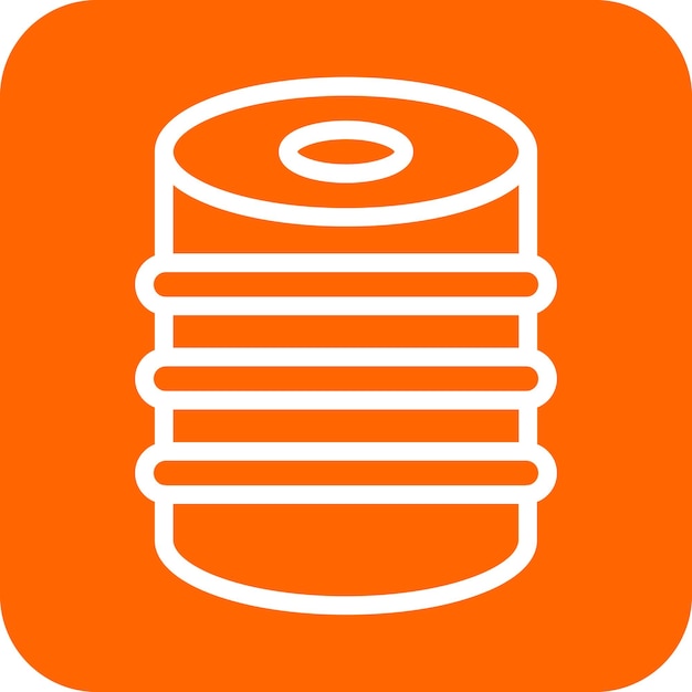 Estilo del icono del barril de diseño vectorial