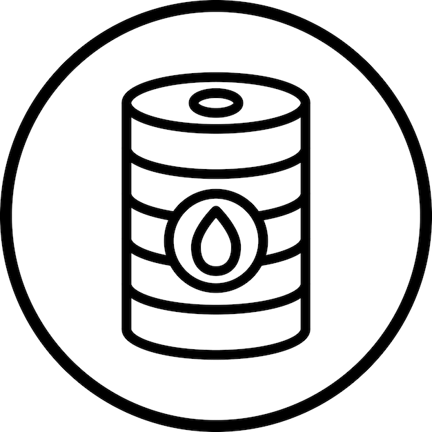 Estilo del icono del barril de diseño vectorial