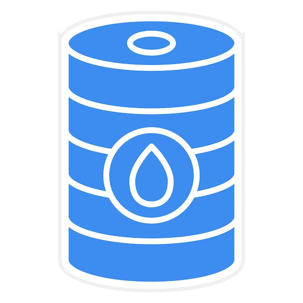 Estilo del icono del barril de diseño vectorial