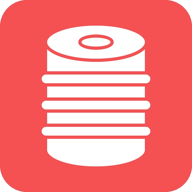 Estilo del icono del barril de diseño vectorial