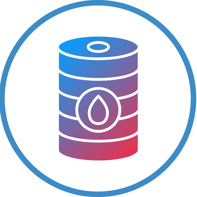Estilo del icono del barril de diseño vectorial