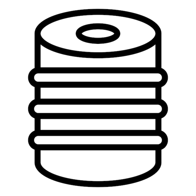 Estilo del icono del barril de diseño vectorial