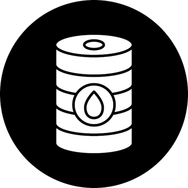 Estilo del icono del barril de diseño vectorial