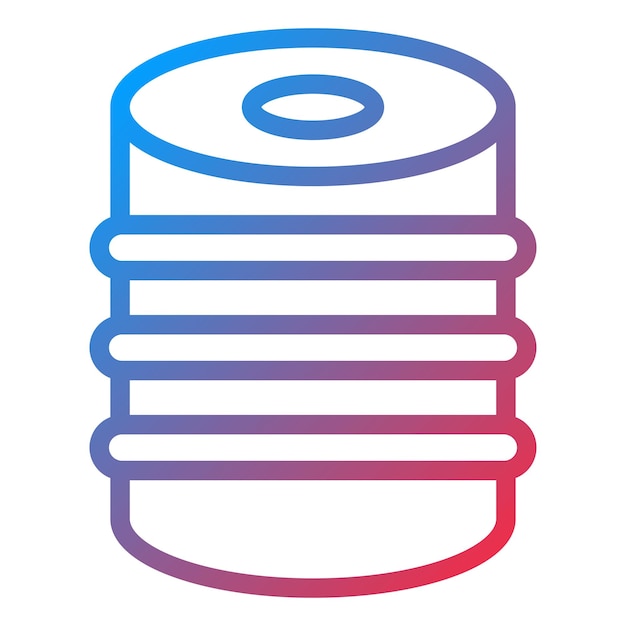 Estilo del icono del barril de diseño vectorial