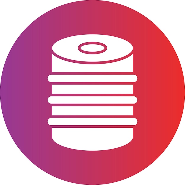 Estilo del icono del barril de diseño vectorial