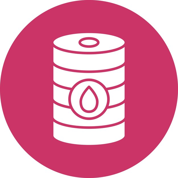 Estilo del icono del barril de diseño vectorial
