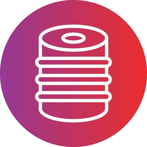 Estilo del icono del barril de diseño vectorial