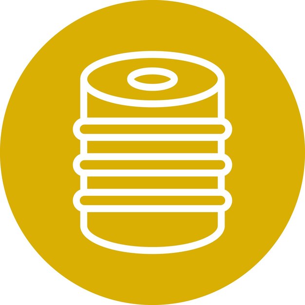Estilo del icono del barril de diseño vectorial