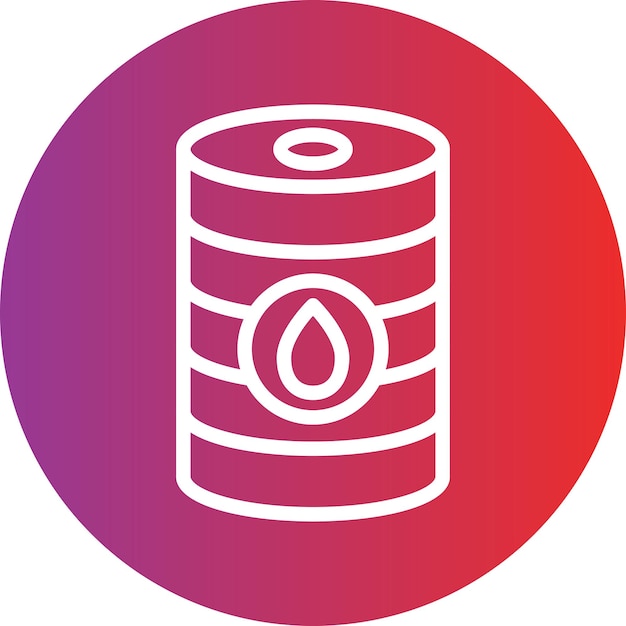 Estilo del icono del barril de diseño vectorial