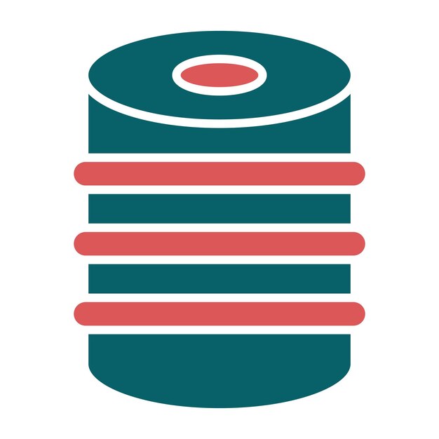 Estilo del icono del barril de diseño vectorial