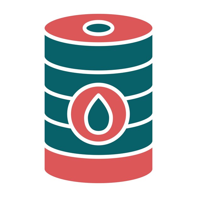 Estilo del icono del barril de diseño vectorial