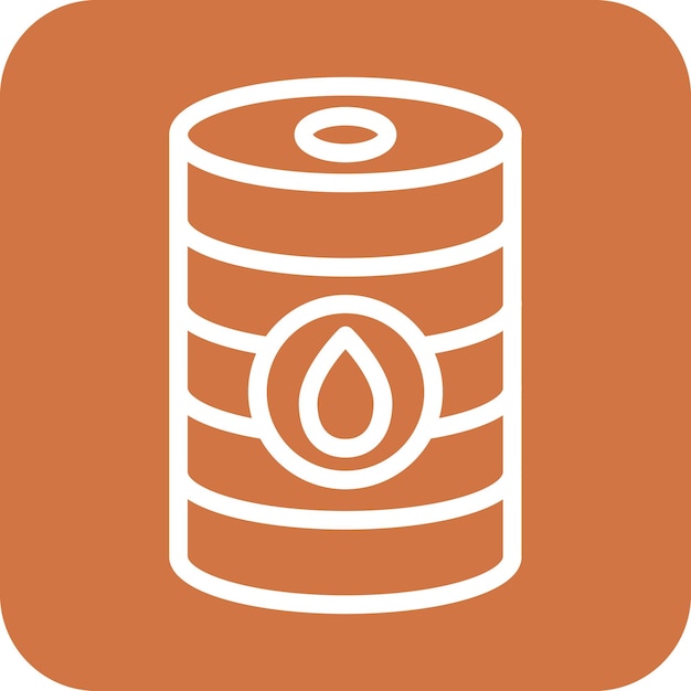 Estilo del icono del barril de diseño vectorial