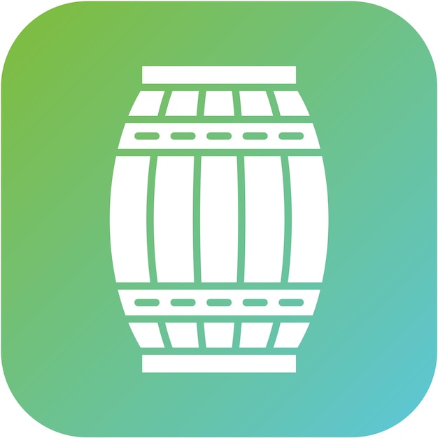 Estilo del icono del barril de diseño vectorial