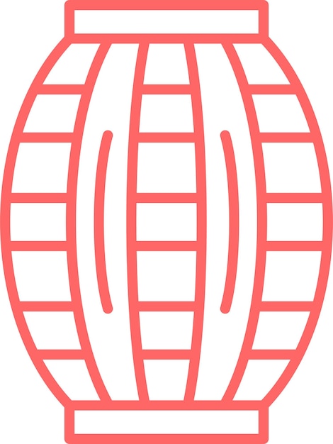 Estilo del icono del barril de diseño vectorial