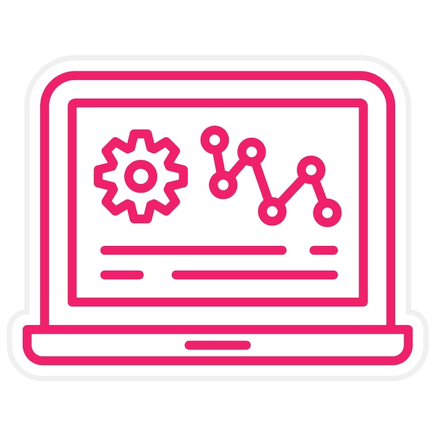 Estilo de icono basado en datos de diseño vectorial