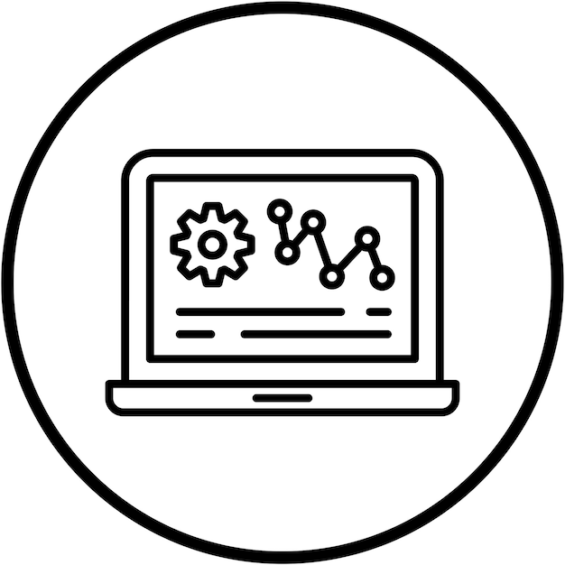 Estilo de icono basado en datos de diseño vectorial