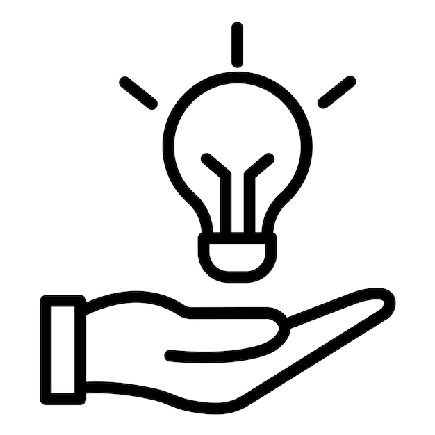 Estilo del icono de la base de conocimientos de diseño vectorial