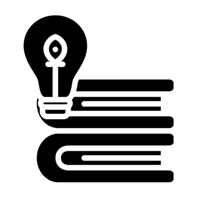 Estilo de icono de la base de conocimientos de diseño vectorial