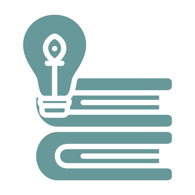 Estilo de icono de la base de conocimientos de diseño vectorial
