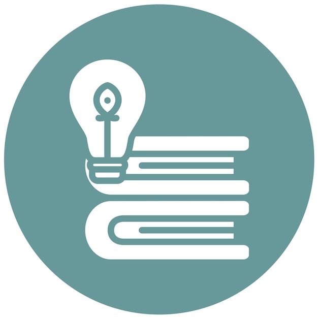 Estilo de icono de la base de conocimientos de diseño vectorial