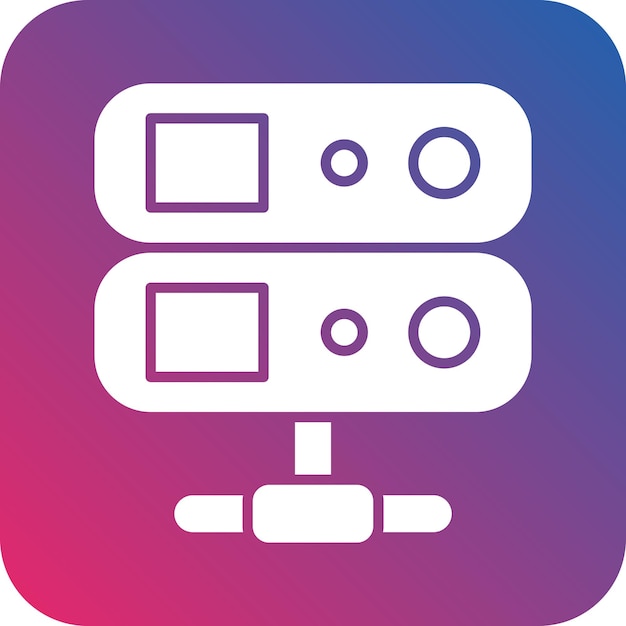 Estilo del icono de la base de datos de diseño vectorial