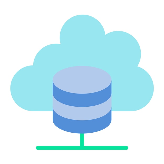 Estilo del icono de la base de datos de diseño vectorial
