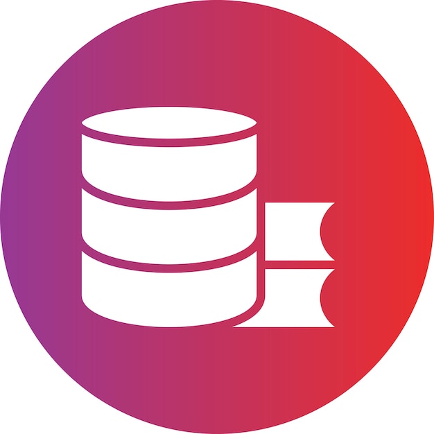 Estilo del icono de la base de datos de estudio