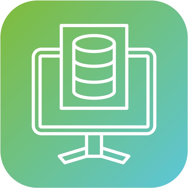 Estilo del icono de la base de datos de estudio