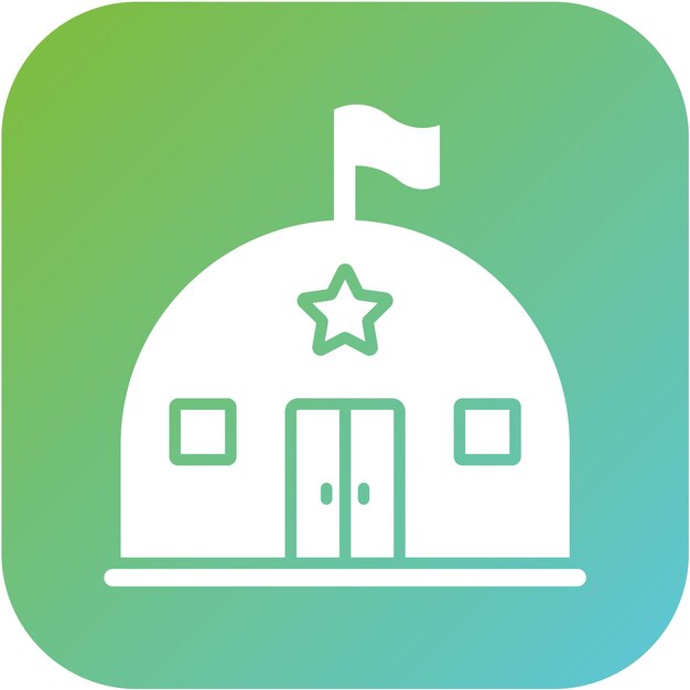 Estilo del icono de la base militar