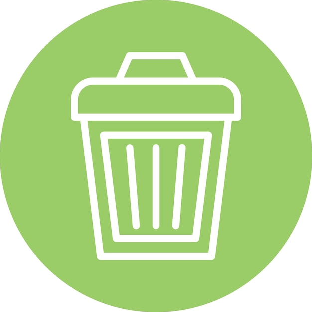 Estilo del icono de la basura