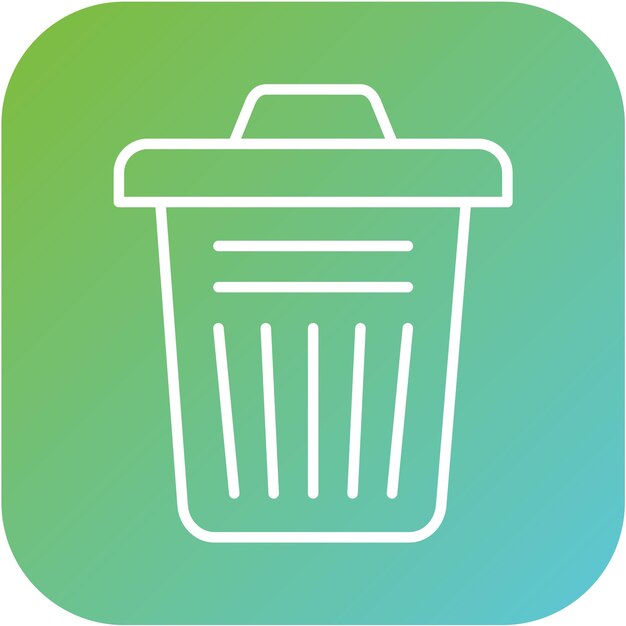 Estilo del icono de la basura