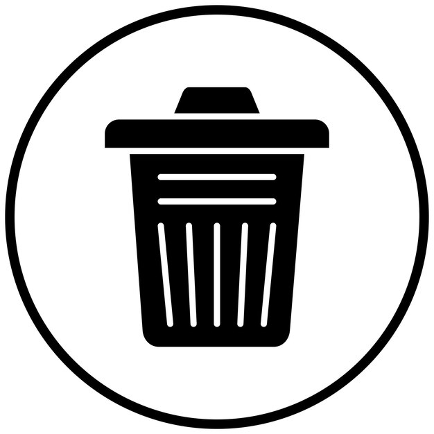 Estilo del icono de la basura