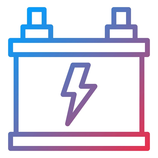 Estilo del icono de la batería de diseño vectorial