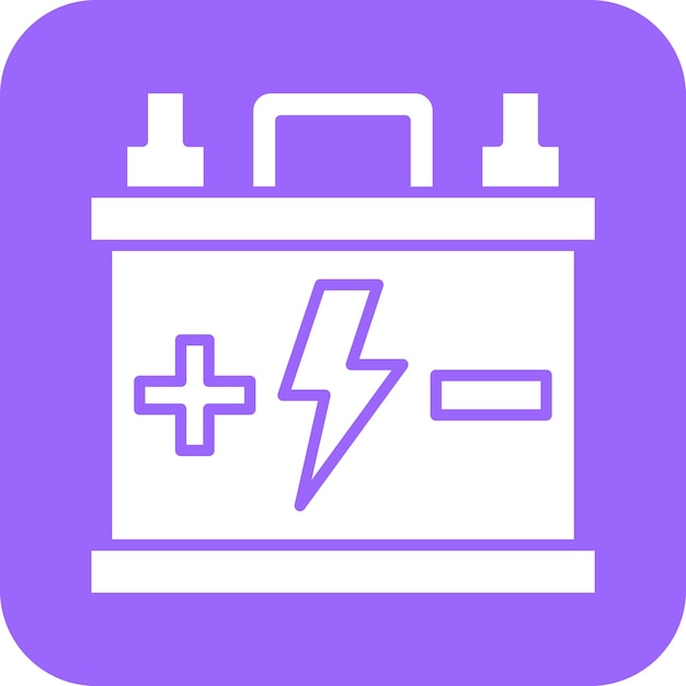 Estilo del icono de la batería de diseño vectorial
