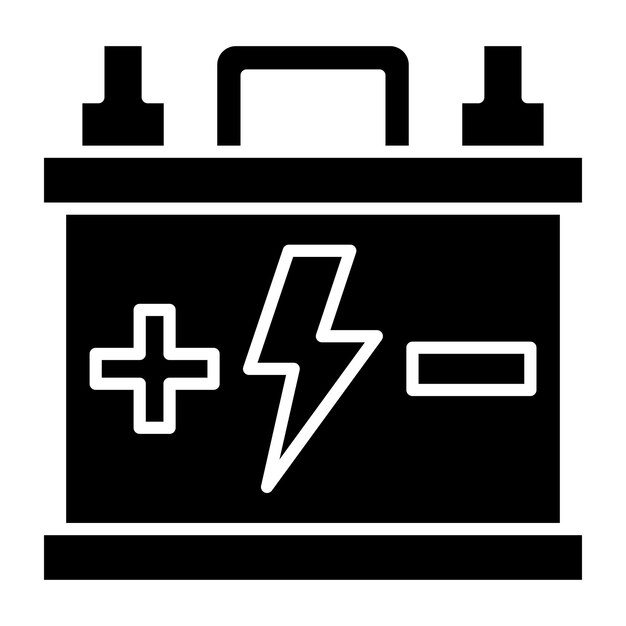 Estilo del icono de la batería de diseño vectorial