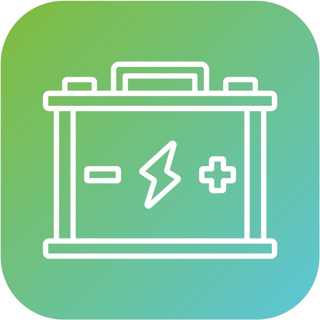 Estilo del icono de la batería de diseño vectorial