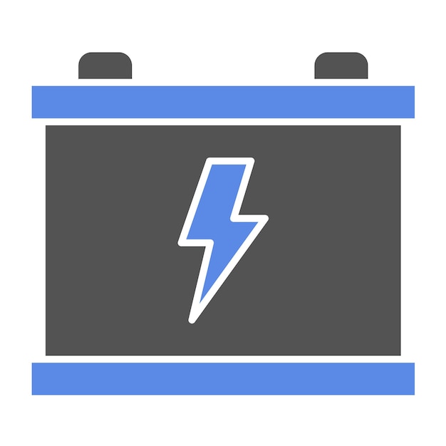 Estilo del icono de la batería de diseño vectorial