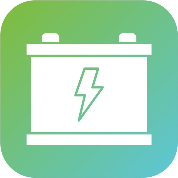 Estilo del icono de la batería de diseño vectorial