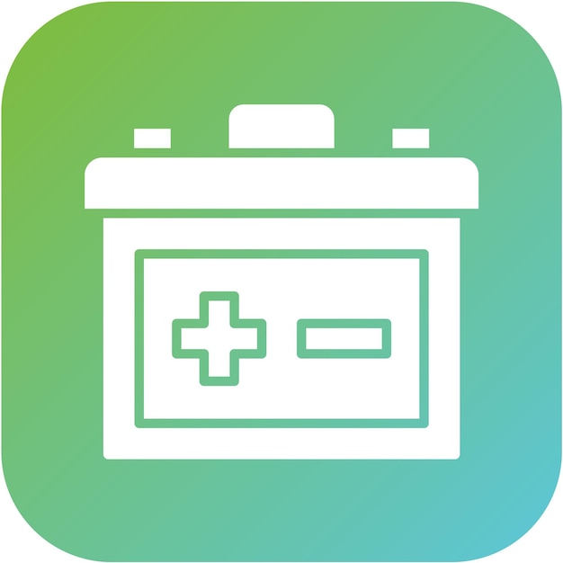 Estilo del icono de la batería de diseño vectorial