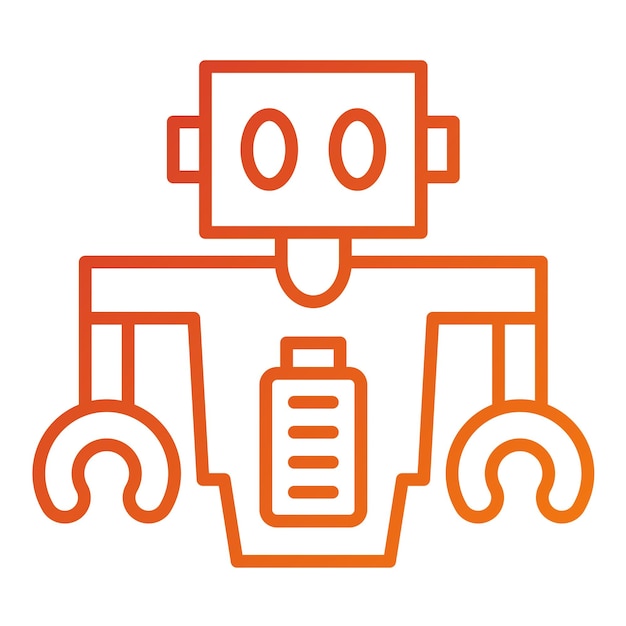 Estilo del icono de la batería de diseño vectorial