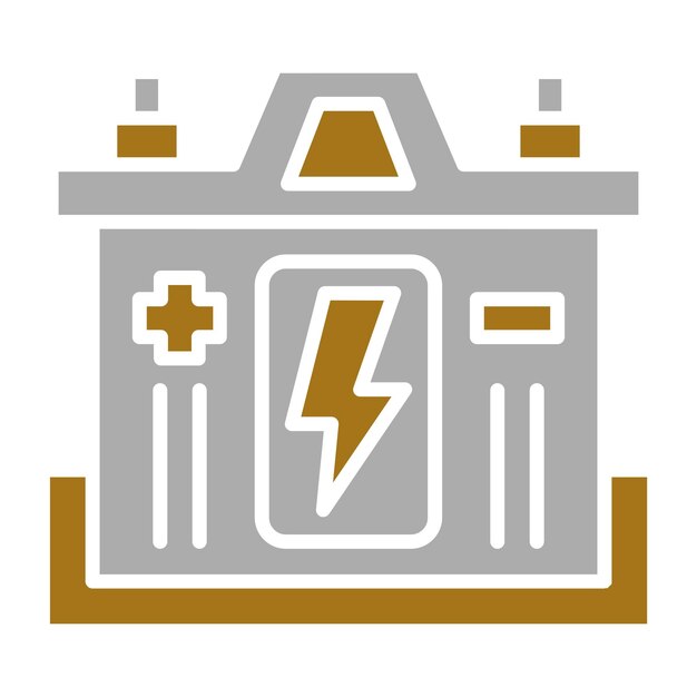 Estilo del icono de la batería de diseño vectorial