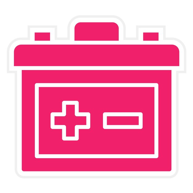 Estilo del icono de la batería de diseño vectorial