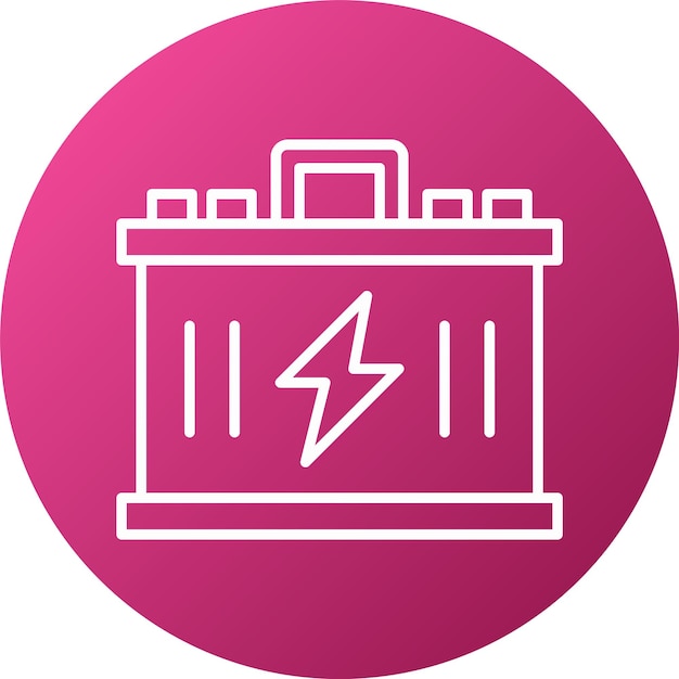 Estilo del icono de la batería de diseño vectorial
